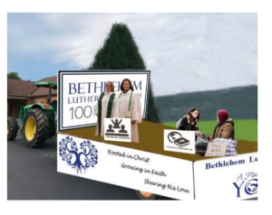 BLC Float & walkers in Fairport parade