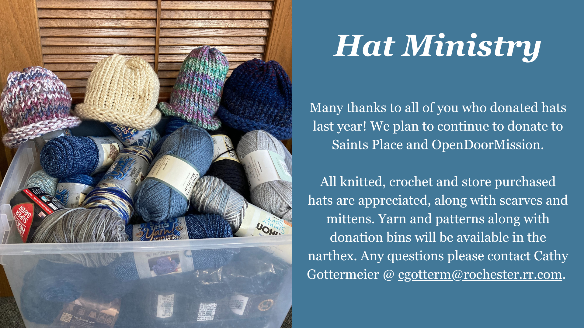 Hat Ministry SM 1920 x 1080 px | Bethlehem Lutheran Church
